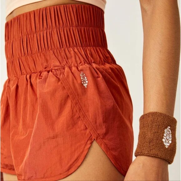 Free People FP Movement Red Earth The Way Home Shorts red Small 45776 - Picture 5 of 13
